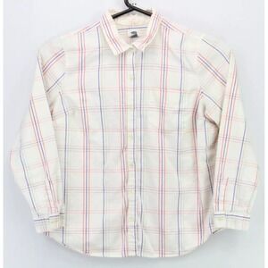 Old Navy Womens Casual Dress Shirt Button Up Collared Size XL Multicolor‎ Plaid